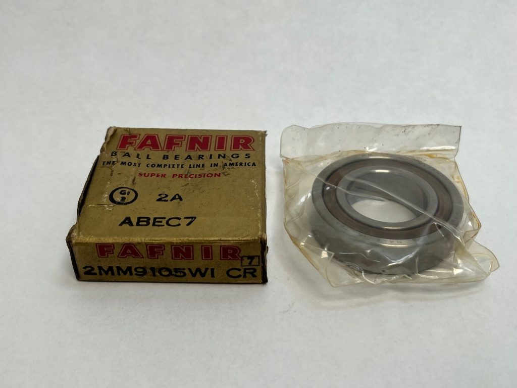 Angular Contact Ball Bearing - 25 mm ID, 47 mm OD, 12 mm Width, Open, 15° Contact Angle.