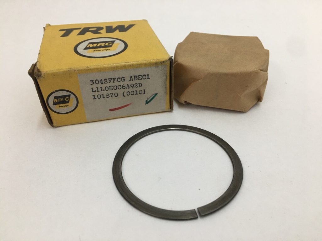 Ball Bearing - straight Bore, 20 mm ID, 52 mm OD, 22.2 mm Width, Double Metal Shield, With Snap Ring.