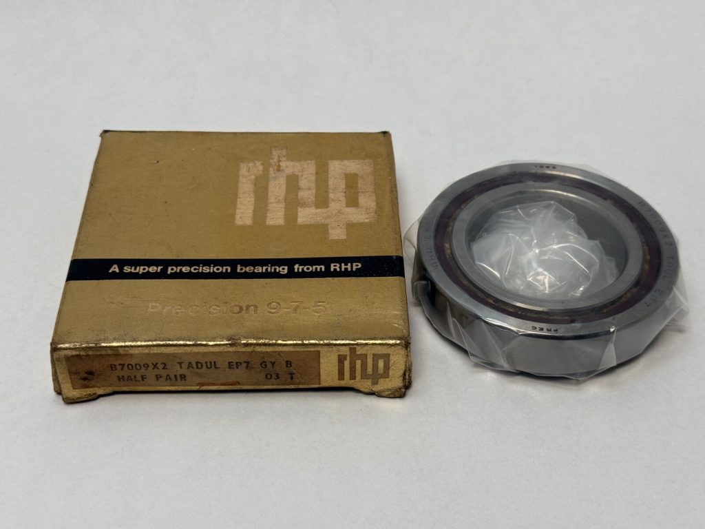 Angular Contact Ball Bearing - Straight Bore, 45 mm ID, 75 mm OD, 16 mm Width, Open, 15° Contact Angle.