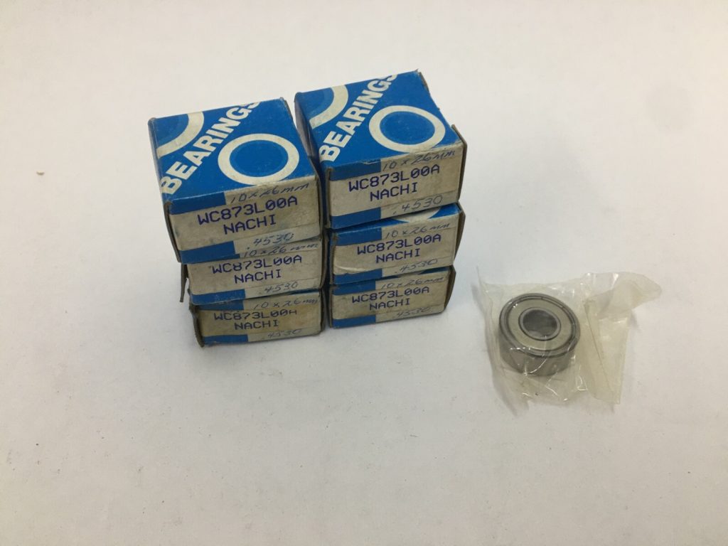 NACHI WC873L00A Bearing Sealed 10mmx26mmx0.4530" WC 873L00A Japan 6 pcs
