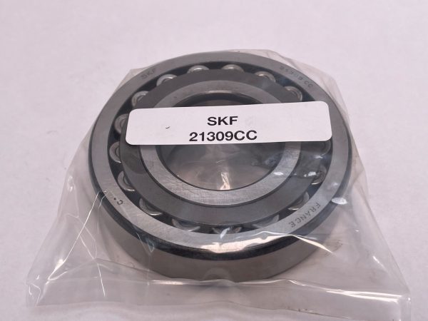 SKF 21309CC spherical roller bearing in plastic packaging with label