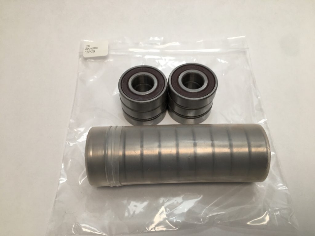 Deep Groove Ball Bearing - Straight Bore, 20 mm ID, 47 mm OD, 14 mm Width, Double Rubber Seal, Without Snap Ring 16 pcs