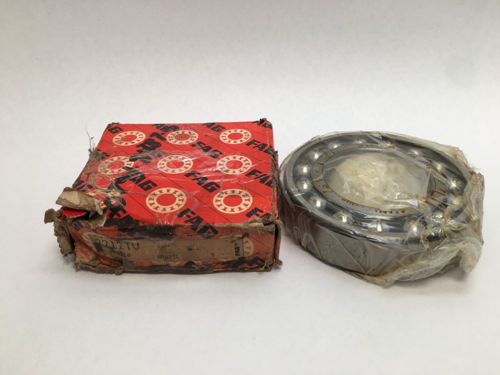 FAG 2212TV Self-Aligning Ball Bearing. 60mm ID 110mm OD 28mm Width. Polyamide cage (TV). Accommodates misalignment in shaft or housing.