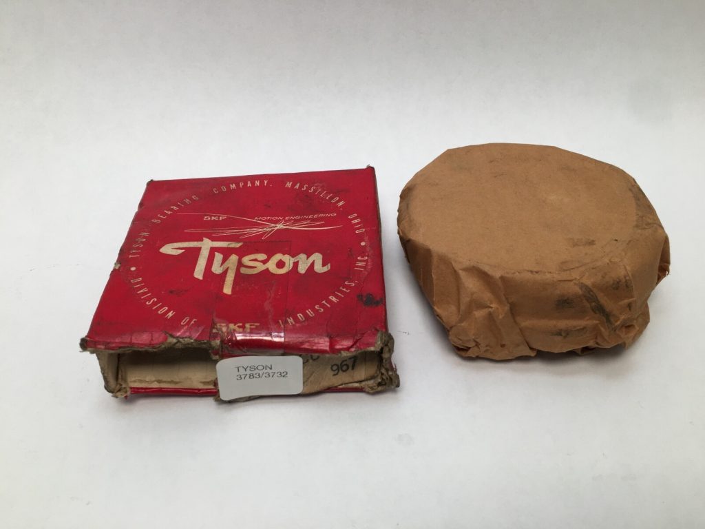 Tyson 3783/3732 Taper Bearing Cone&Cup 1-3/4" ID 3-7/8" OD SKF USA
