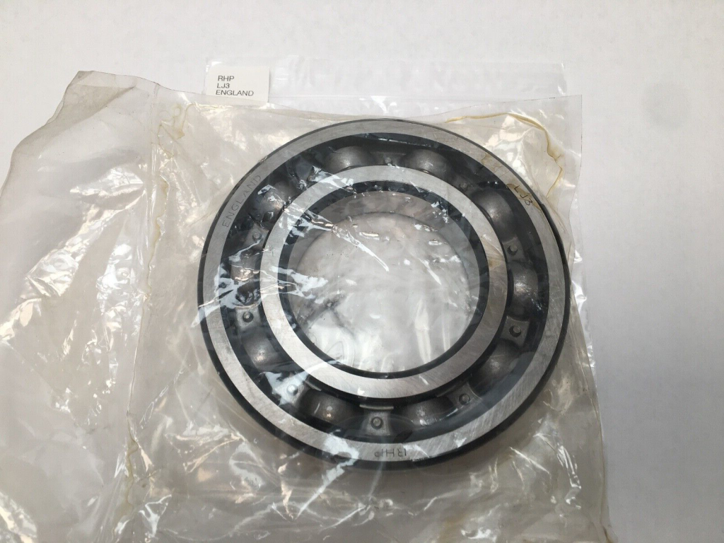 Deep Groove Ball Bearing - Straight Bore, 3 in ID, 5.75 in OD, 1.0625 in Width, Open.