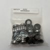 Deep Groove Ball Bearing - Straight Bore, 10 mm ID, 19 mm OD, 5 mm Width, Double Rubber Seal 35 pcs