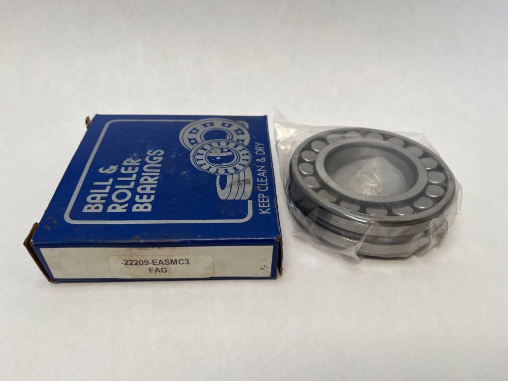 Spherical Roller Bearing - Straight Bore, 45mm ID, 85mm OD, 23mm Width, Open, Machined Brass Cage, C3 Clearance.