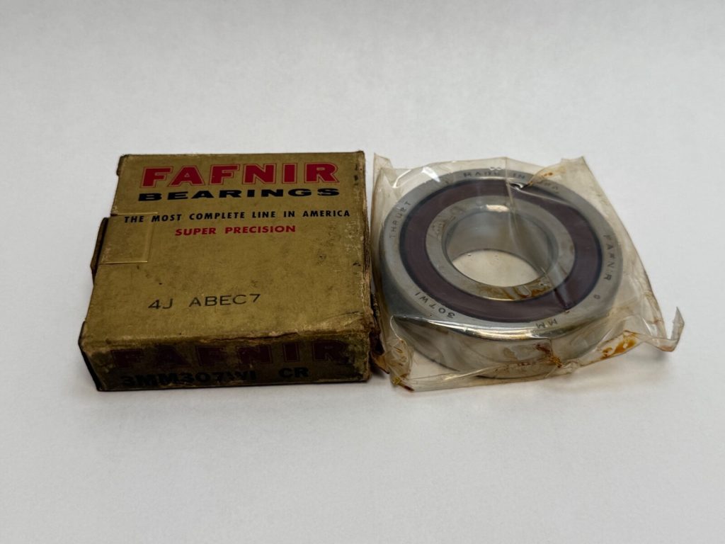 Angular Contact Ball Bearing - Straight Bore, 35 mm ID, 80 mm OD, 21 mm Width, Open, 15° Contact Angle, Light Preload.