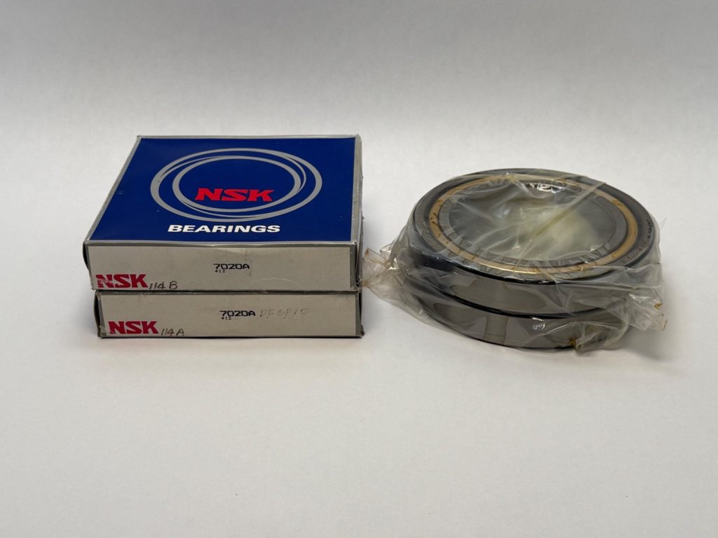 NSK 7020A Angular Bearing 100x150x24 mm 7020ACD 7020E 7020ADFCP10 2 Pcs