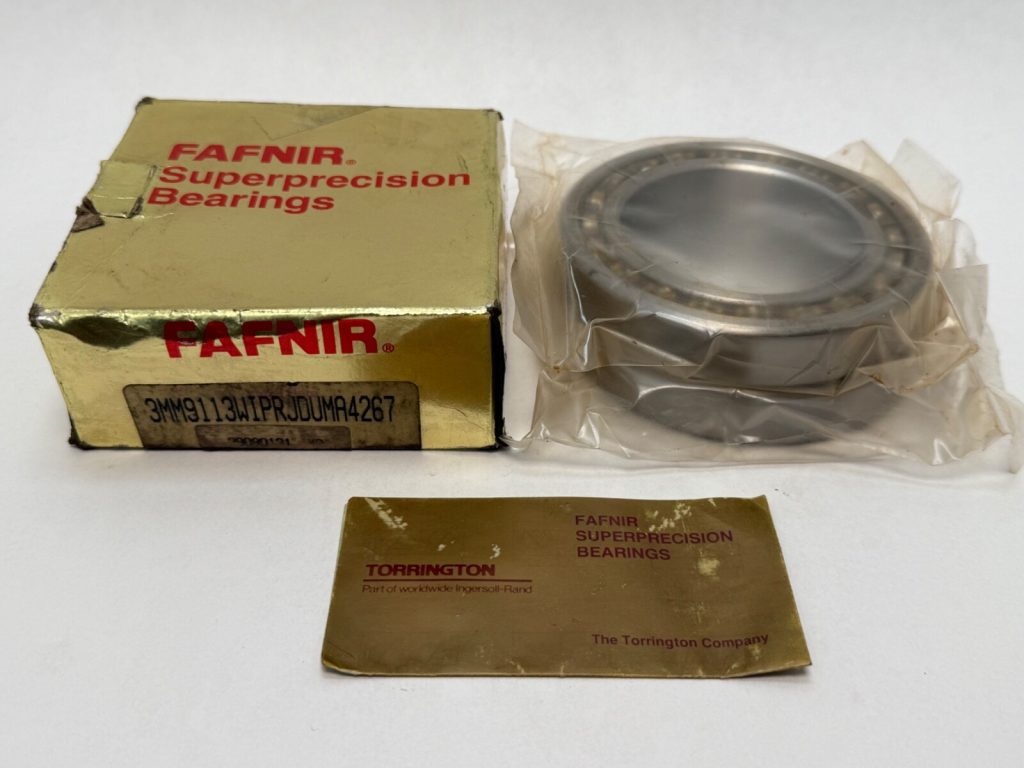 Angular Contact Ball Bearing - Straight Bore, 65 mm ID, 100 mm OD, 18 mm Width, Open, 25° Contact Angle, Medium Preload.