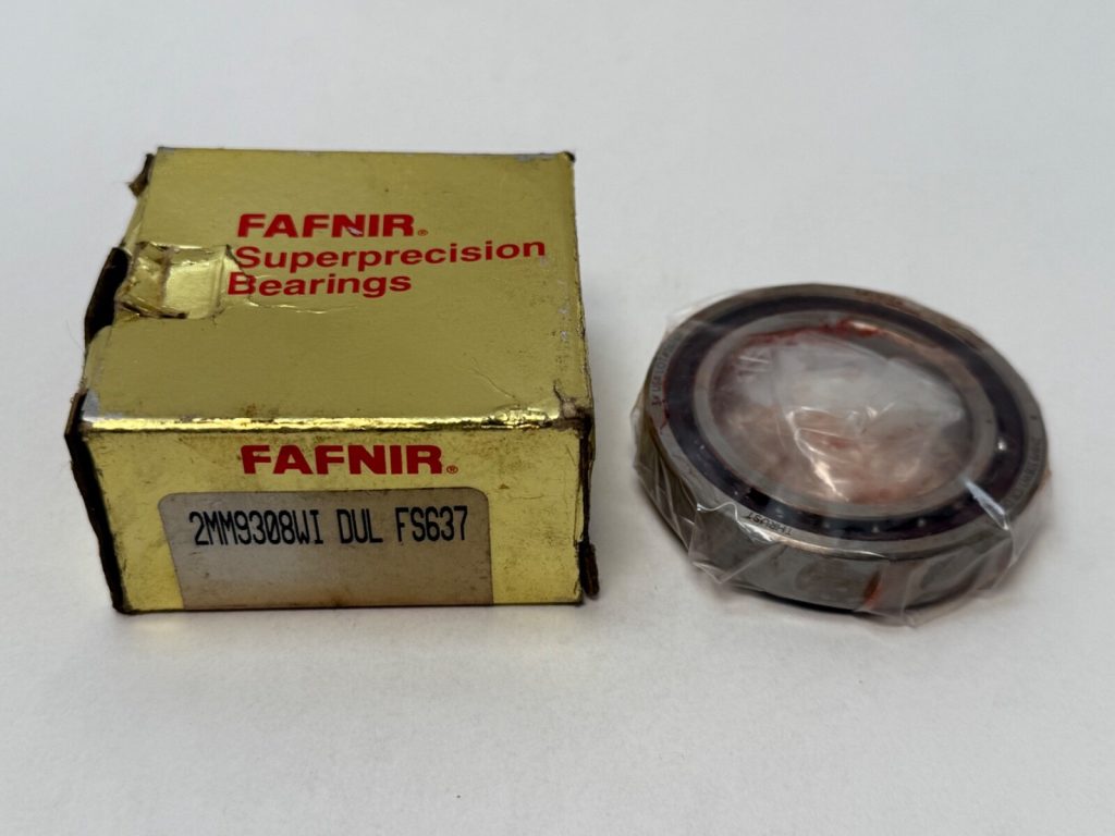 Angular Contact Ball Bearing - Straight Bore, 40mm ID, 62mm OD, 12mm Width, Open, Phenolic Cage, P4 Precision, Duplex Universal Light.