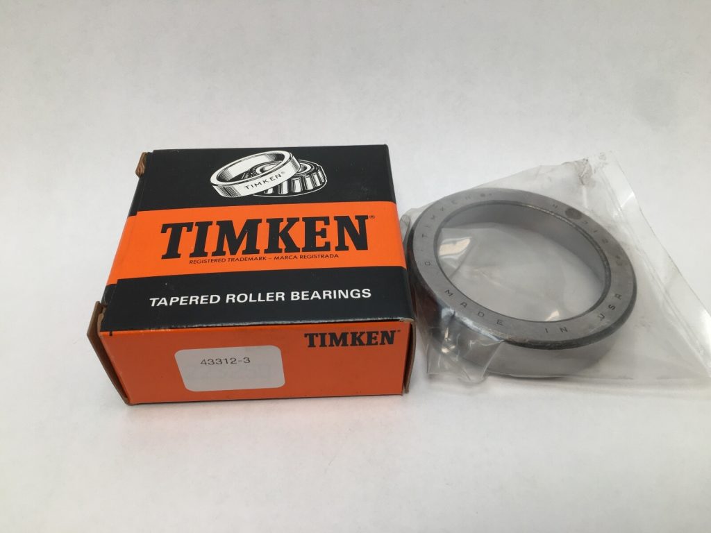 Timken 43312-3 Tapered Roller Bearing Cup. 3.1250 in OD. Precision Class 3. Case-hardened steel. Matches 43000 series cones (e.g., 43112).