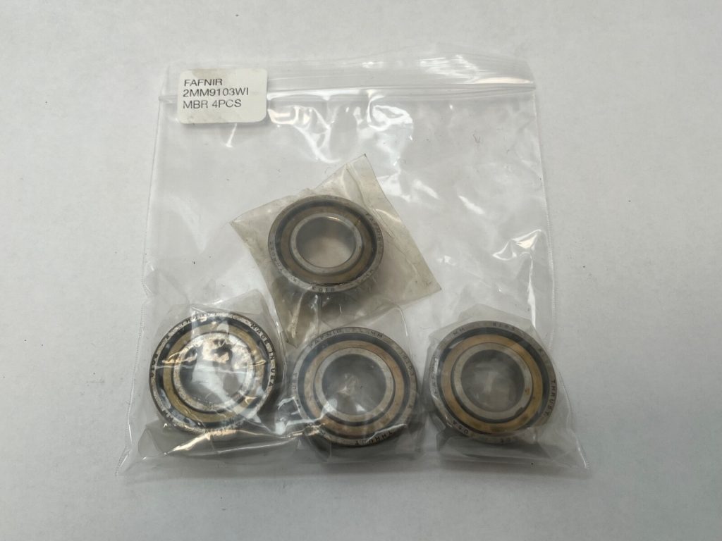 Angular Contact Ball Bearing - Straight Bore, 17 mm ID, 35 mm OD, 10 mm Width, Open, 15° Contact Angle.