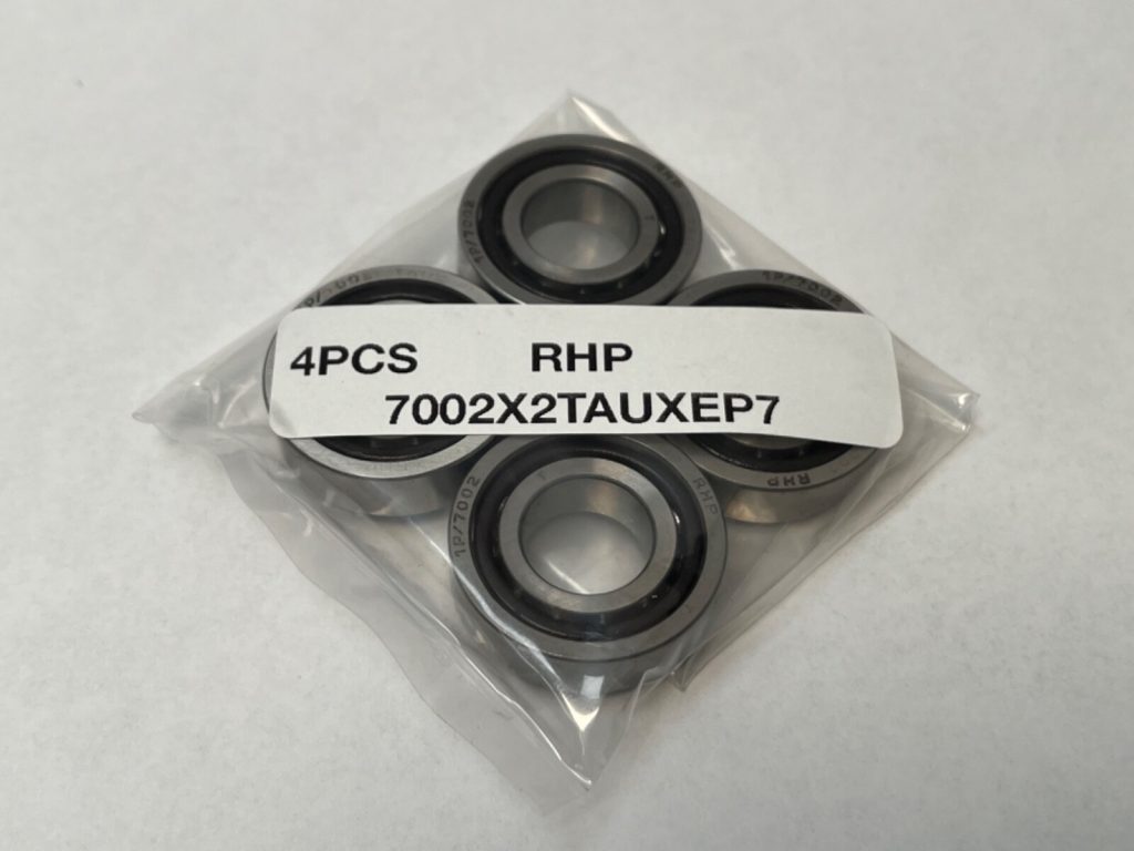 Angular Contact Ball Bearing - Straight Bore, 15mm ID, 32mm OD, 9mm Width, Open, Phenolic Cage, P4 Precision, Universal Single.