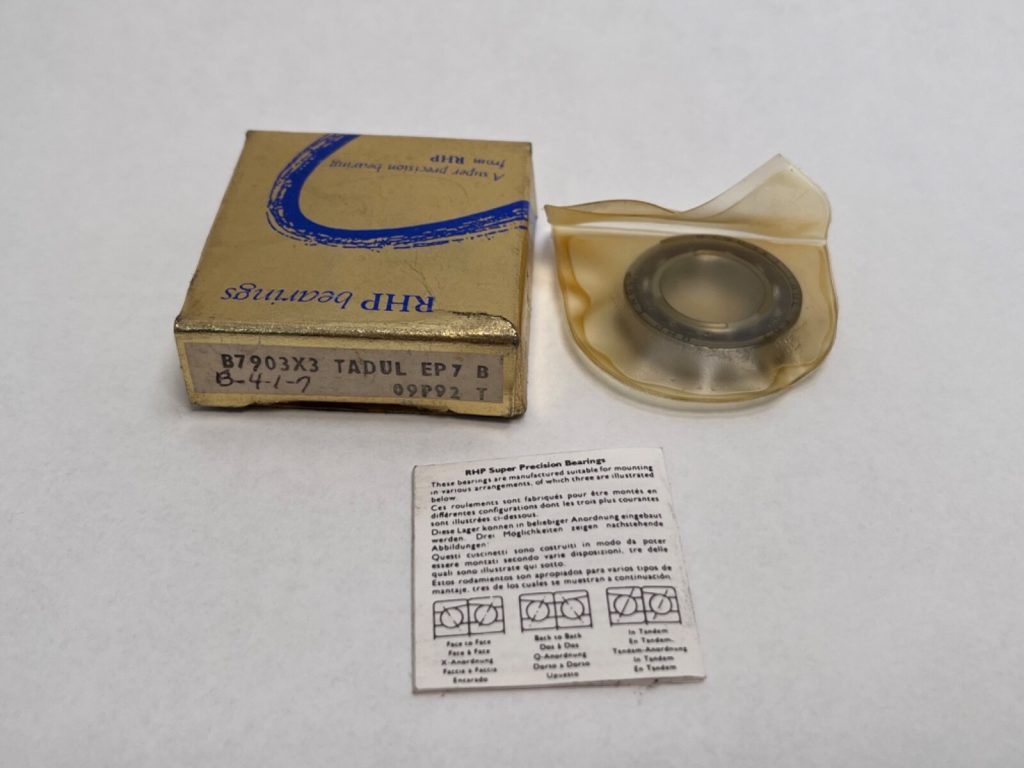 Angular Contact Bearing - 17 mm ID, 30 mm OD, 7 mm Width, Open, 25° Contact Angle