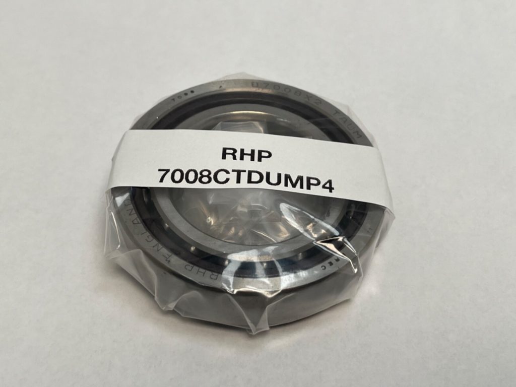 Angular Contact Ball Bearing - 40mm ID, 68mm OD, 15mm Width, Open, 15°, Internal clearance.