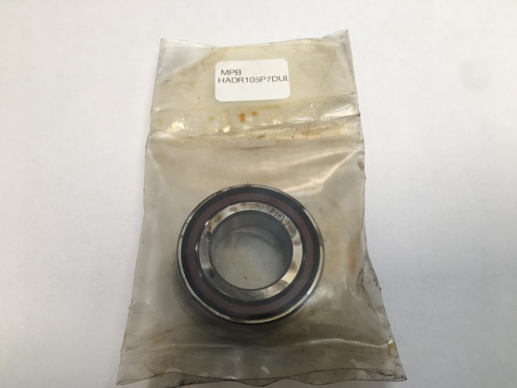 Angular Contact Ball Bearing - 25 mm ID, 47 mm OD, 12 mm Width, Open, 15° Contact Angle, Light Preload.