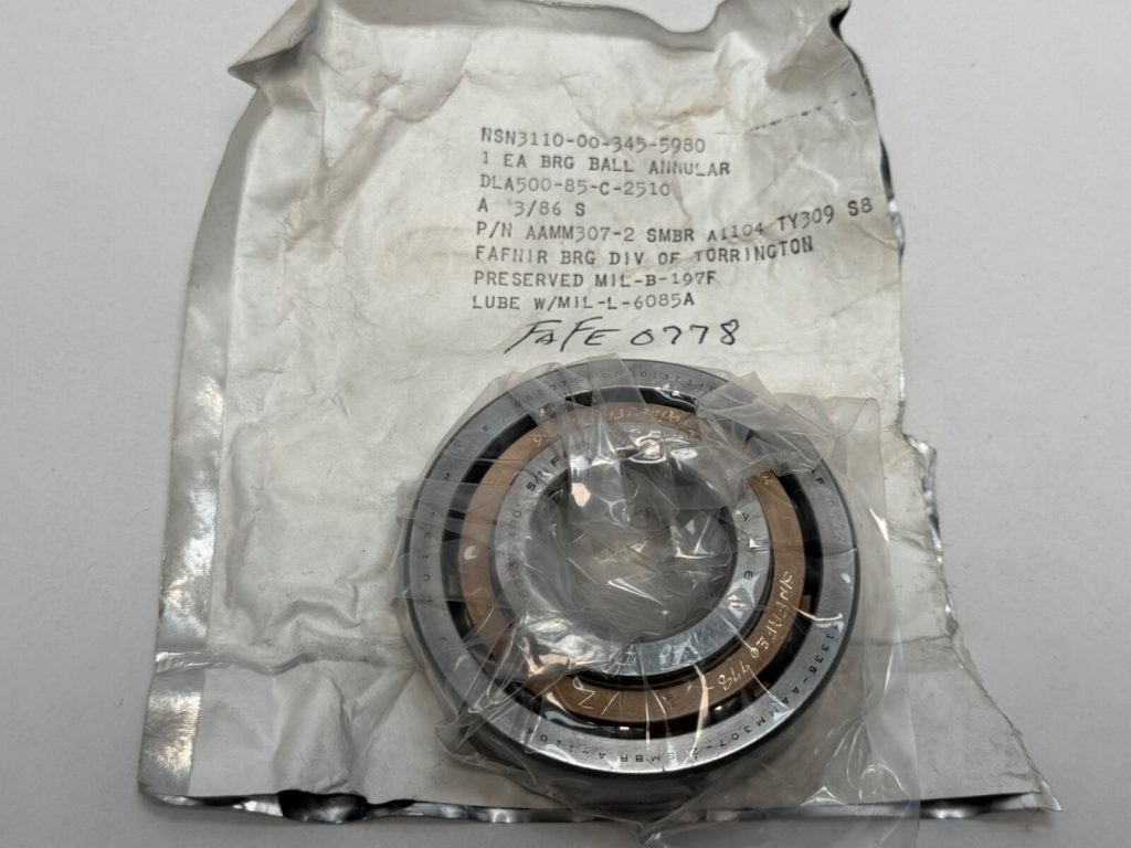 Fafnir AAMM307-2-SMBR Bearing AA-MM-307-2-SMBR 35mm ID 80mm OD 21/25mm W