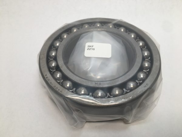 SKF 2216 self-aligning ball bearing, open type, wrapped in plastic with SKF 2216 label