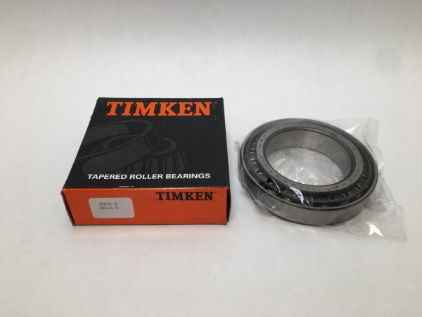 Timken 390A-3/394A-3 taper roller bearing assembly next to its retail box