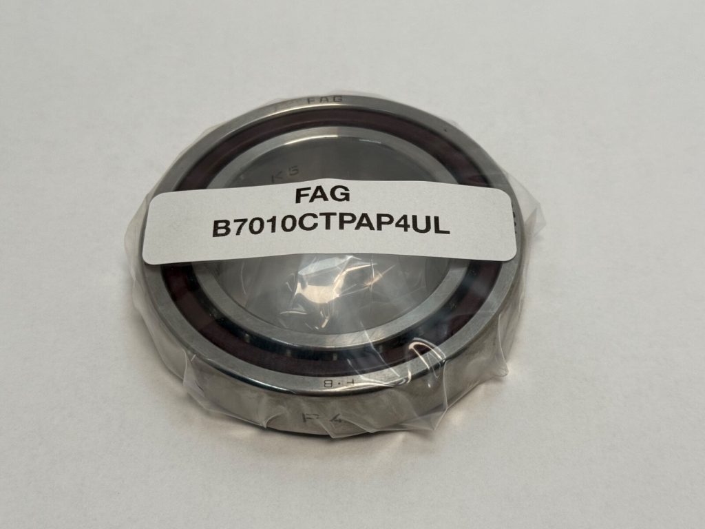 Angular Contact Ball Bearing - Straight Bore, 50mm ID, 80mm OD, 16mm Width, Open, Phenolic Cage, 15° Contact Angle.