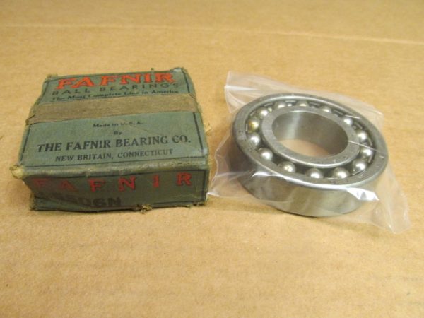 Fafnir L5506N self-aligning ball bearing next to its original Fafnir Bearing Co. box