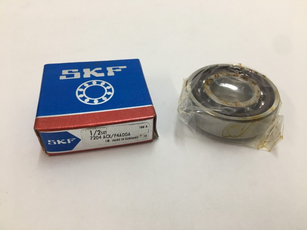 Angular contact bearing - 20 mm ID, 47 mm OD, 14 mm Width, Open, 25° Contact Angle, Light Preload.