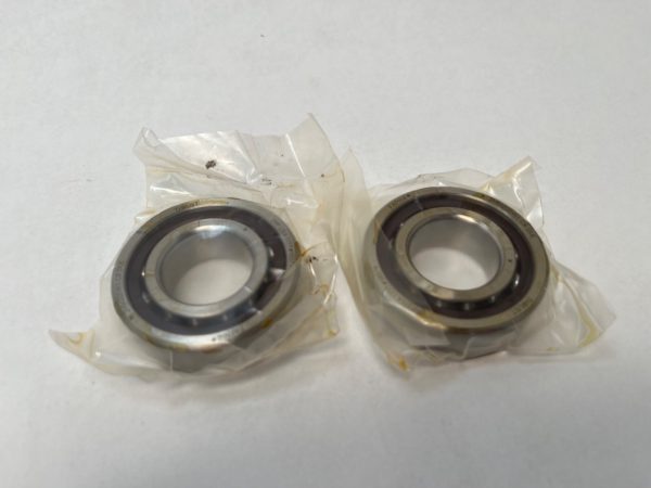 Angular Contact Bearing – 25 mm ID, 52 mm OD, 15 mm Width, Open, 15°, Light preload.