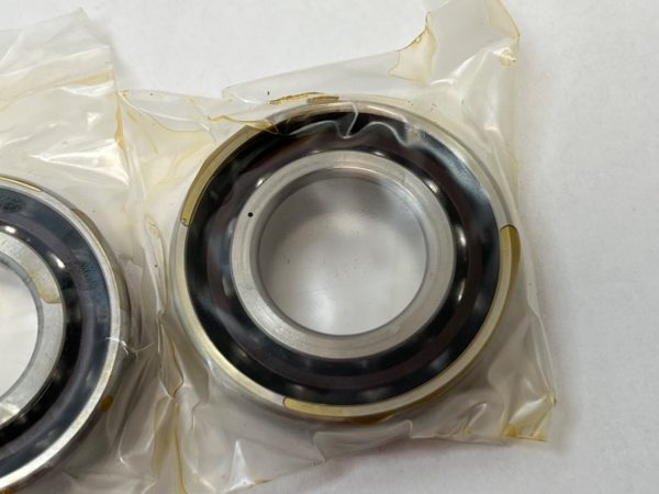 Angular Contact Bearing – 25 mm ID, 52 mm OD, 15 mm Width, Open, 15°, Light preload.