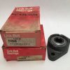 Link-belt BY409406 Flange Mount Bearing 11/16" Hex ID BY-409406 USA 2 pcs