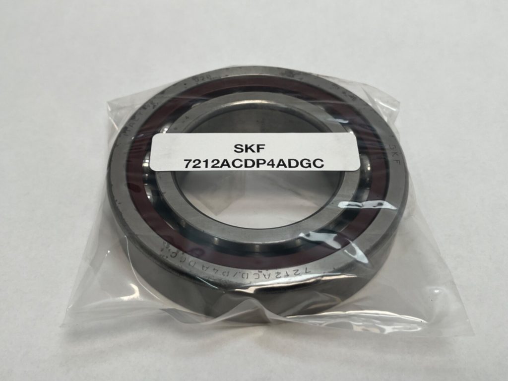 Angular Contact Ball Bearing - Straight Bore, 60 mm ID, 110 mm OD, 22 mm Width, Open, 25° Contact Angle, Heavy Preload.