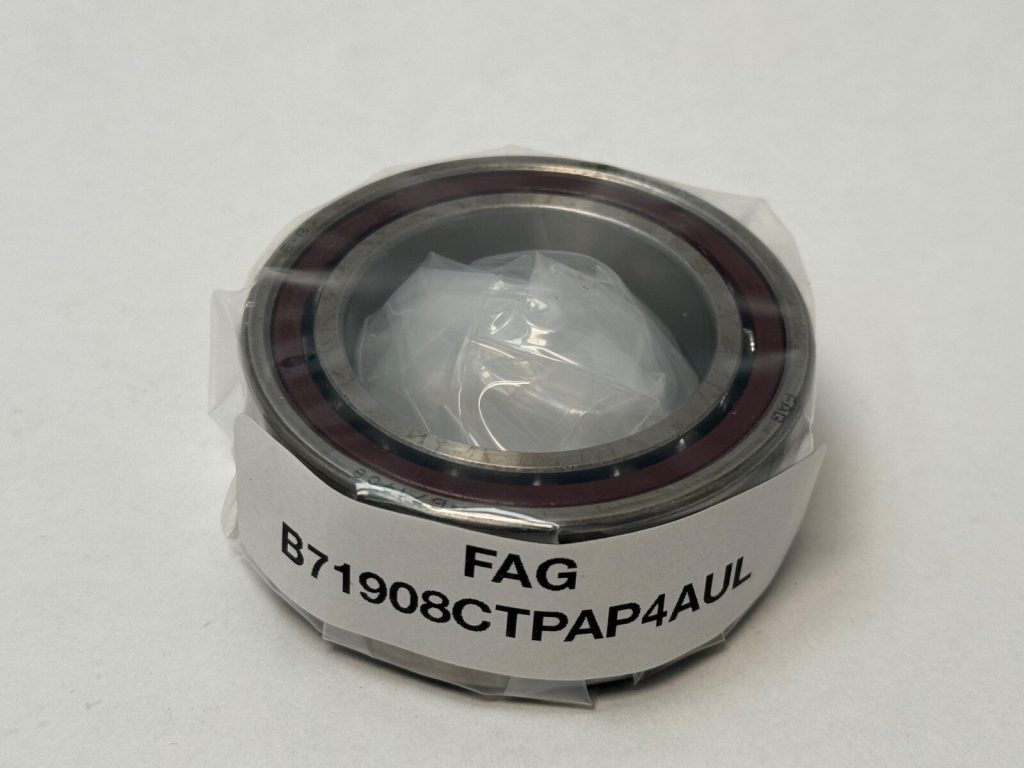 Angular Contact Ball Bearing - Straight Bore, 40 mm ID, 62 mm OD, 12 mm Width, Open, 15° Contact Angle, Light Preload.