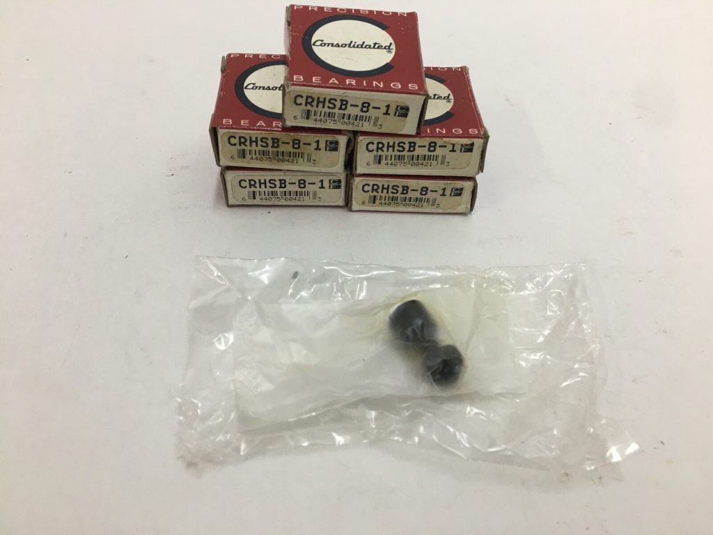 Consolidated CRHSB-8-1 Cam Follower (Stud Type) 1/2 in Roller Diameter 1/4 in Stud Diameter. Sealed design. Hex socket for easy installation 5 pcs
