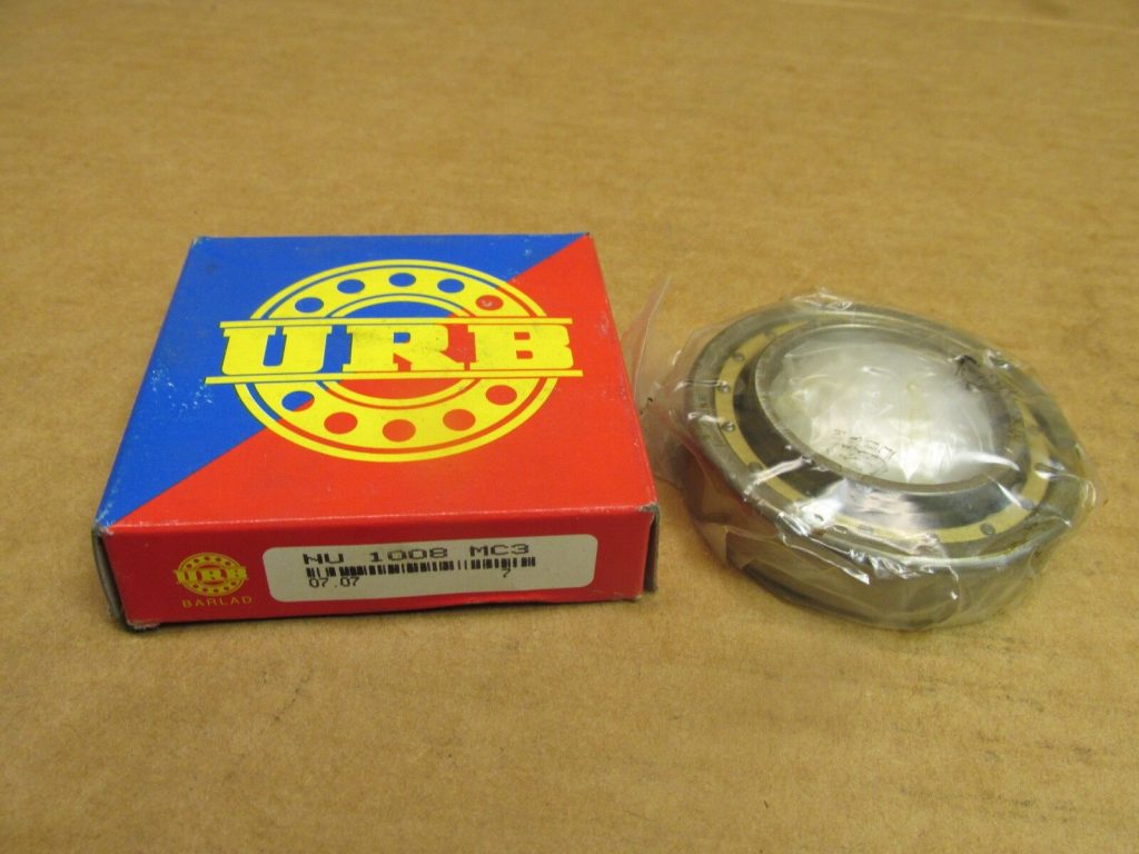 Cylindrical Roller Bearing - Straight Bore, 40mm ID, 68mm OD, 15mm Width, Open, Machined Brass Cage, C3 Clearance.