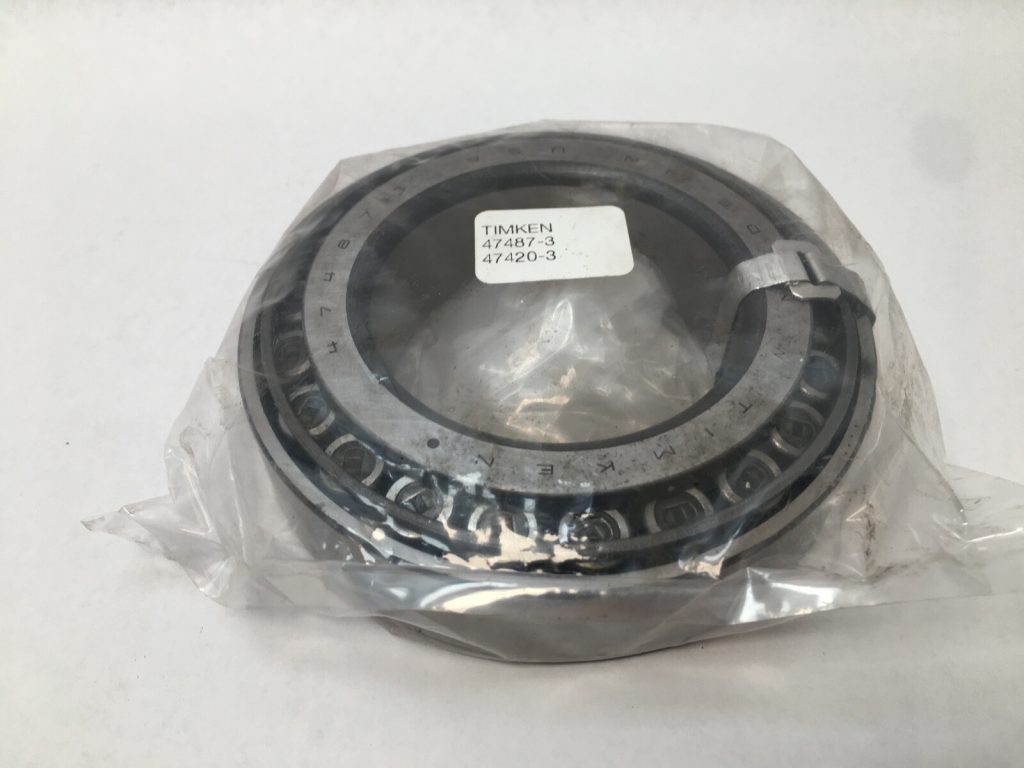 Tapered Roller Bearing Set - 2.750 in Bore, 4.7244 in Cup Outer Diameter, 1.0313 in Cup Width, 1.2813 in Cone Width, Class 3, Case-Hardened Alloy Steel.
