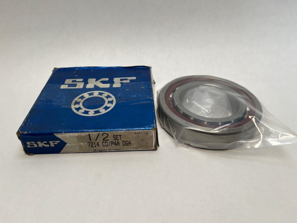 Angular Contact Ball Bearing - Straight Bore, 70 mm ID, 125 mm OD, 24 mm Width, Open, 15° Contact Angle, Light Preload.
