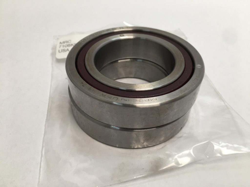 Angular Contact Ball Bearing - 40 mm ID, 68 mm OD, 15 mm Width, Open, 15° Contact Angle.