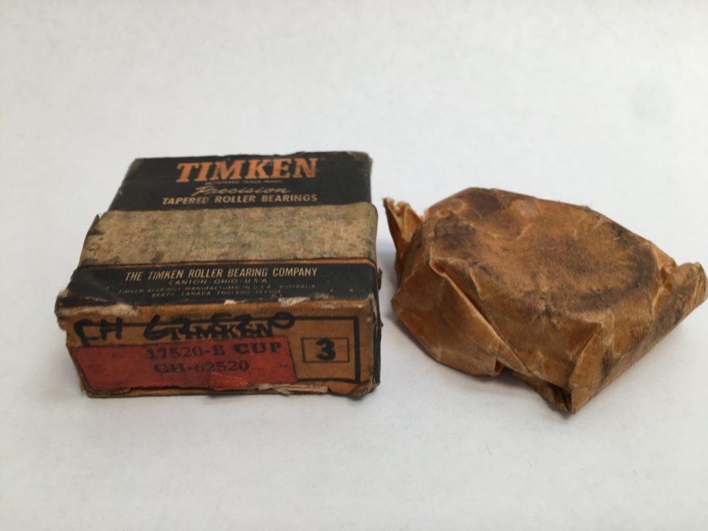 Timken 17520B-3 Flanged Tapered Roller Bearing Cup (Outer Ring). Standard component with 2-11/16" OD and 17/31" Width. Used in separable sets for applications like wheel hubs.