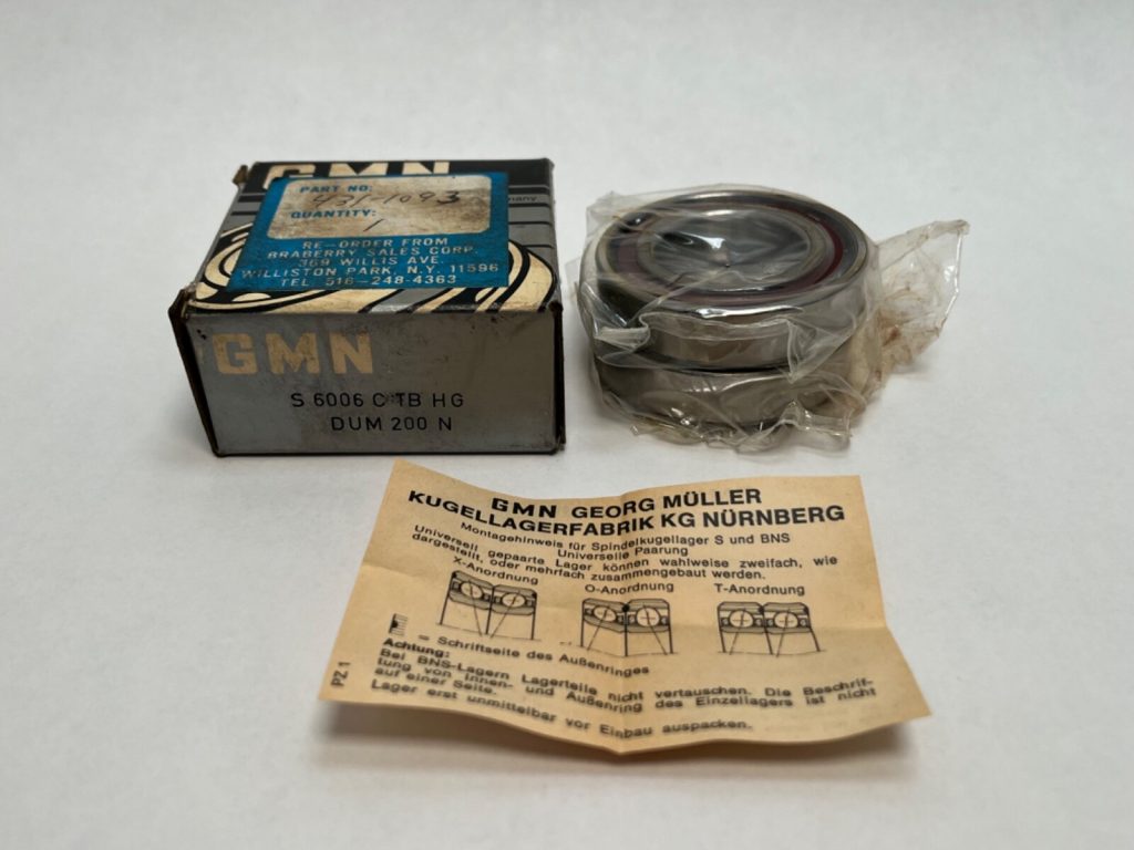 Angular Contact Ball Bearing - 30 mm ID, 55 mm OD, 13 mm Width, Open, 15°, Medium preload.