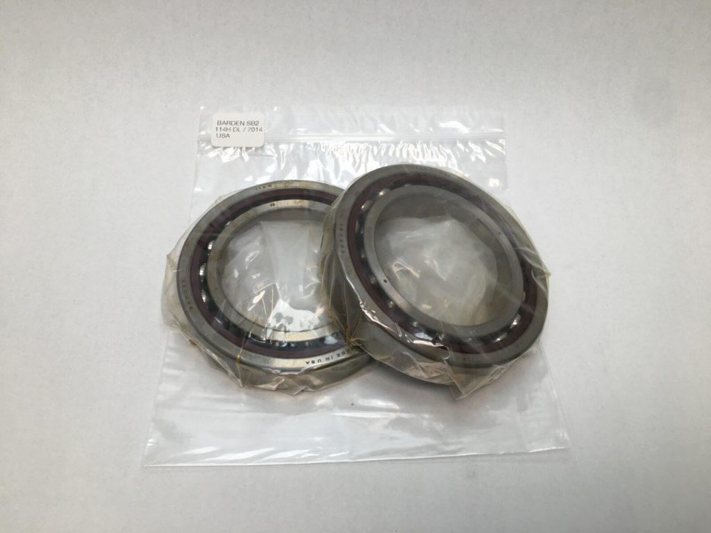 Angular Contact Ball Bearing - 70 mm ID, 110 mm OD, 20 mm Width, Open, 15° Contact Angle, Light Preload.