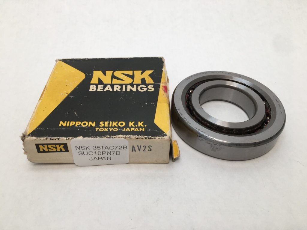 Angular Contact Bearing - 35 mm ID, 72 mm OD, 15 mm Width, Open, 60° Contact Angle