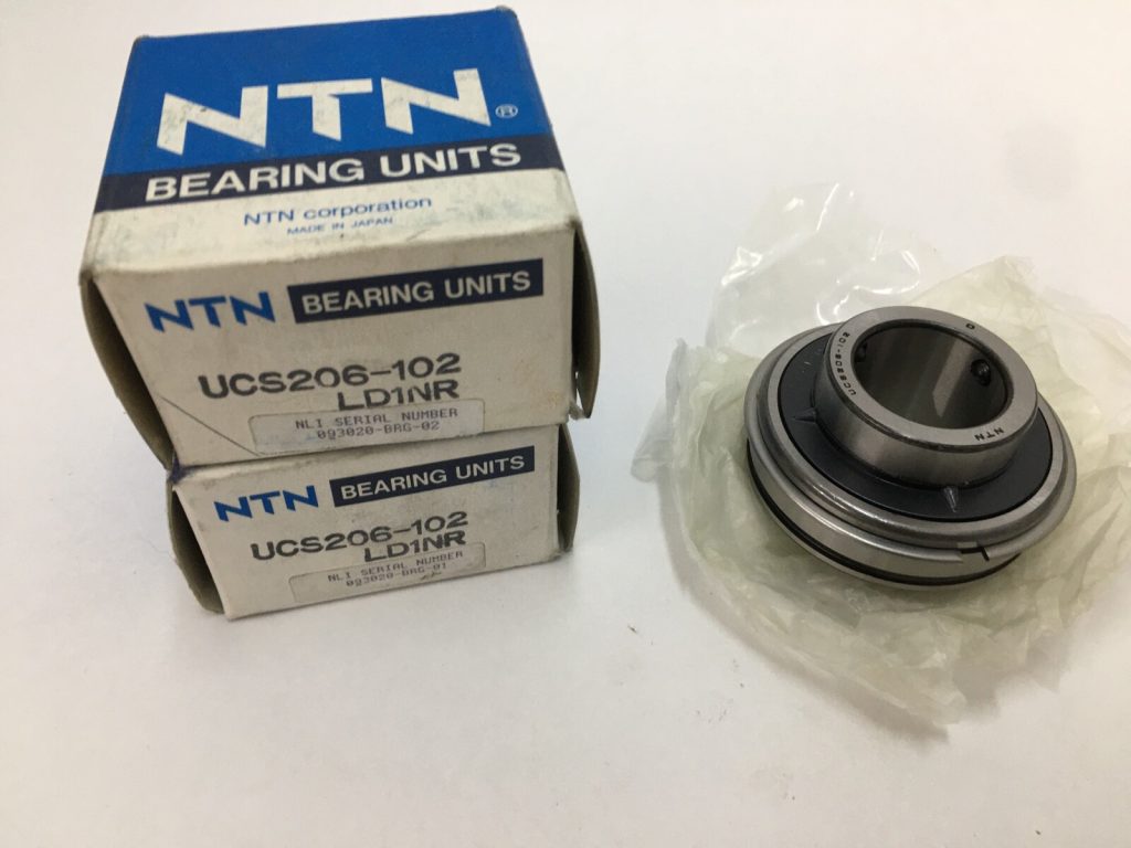 Insert Ball Bearing - 1.1250 in Bore Diameter, Set Screw, With Snap Ring 2 pcs