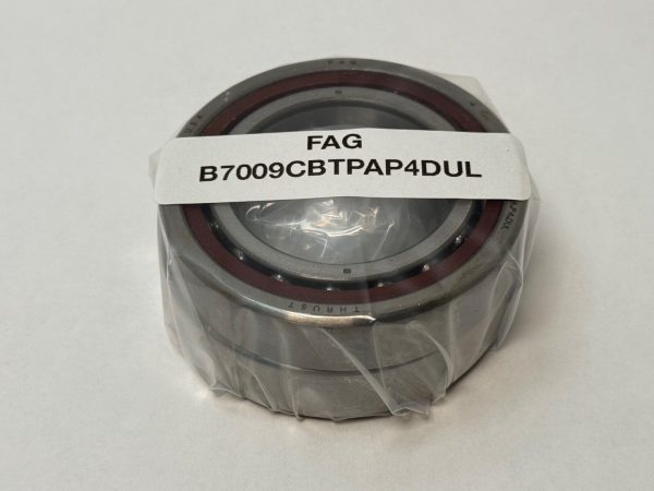 FAG B7009CBTPAP4DUL angular contact ball bearing, shrink-wrapped, labeled with part number