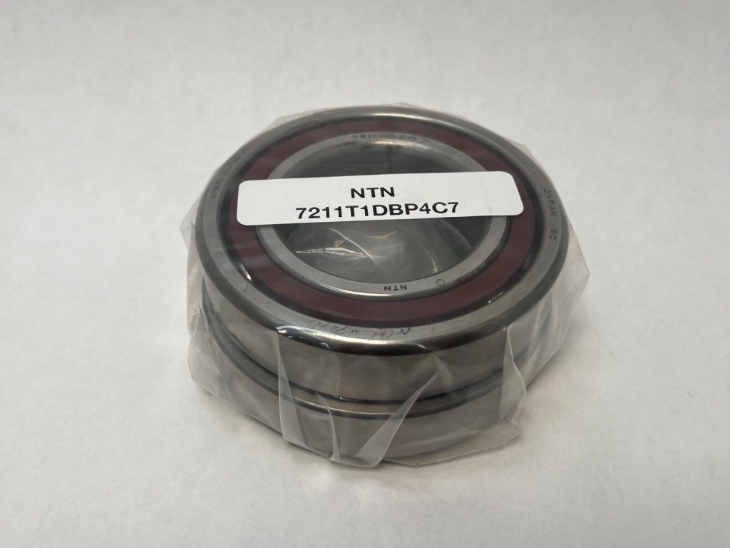 Angular Contact Ball Bearing - Straight Bore, 55 mm ID, 100 mm OD, 42 mm Width, Open.