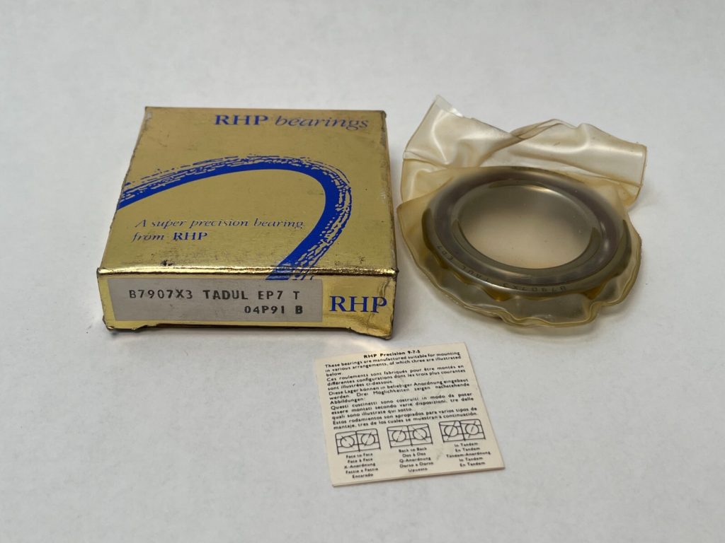 Angular Contact Ball Bearing - Straight Bore, 35 mm ID, 55 mm OD, 10 mm Width, Open, 25° Contact Angle, Light Preload.