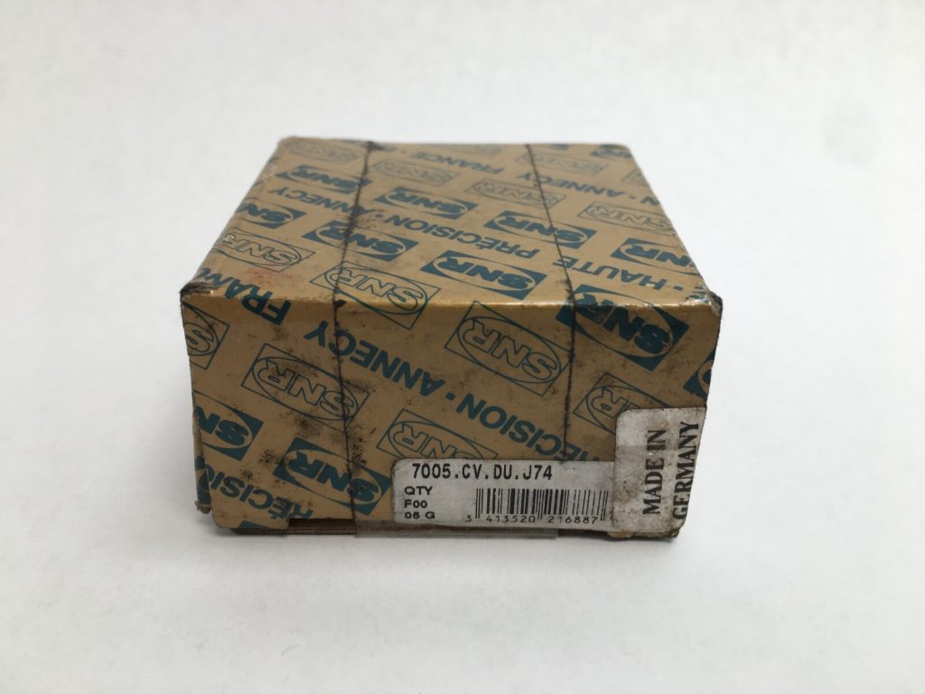 Angular Contact Ball Bearing - Straight Bore, 25 mm ID, 47 mm OD, 12 mm Width, Open, 15° Contact Angle, Light Preload.