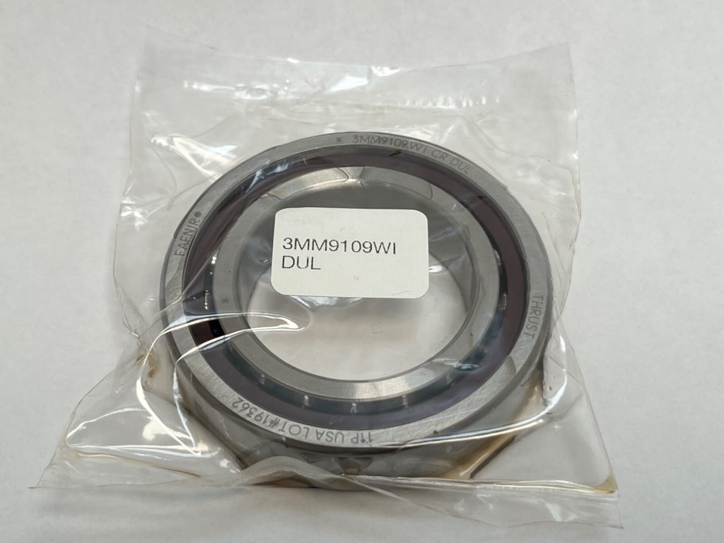 Angular Contact Ball Bearing - Straight Bore, 45 mm ID, 75 mm OD, 16 mm Width, Open, 25° Contact Angle, Light Preload.
