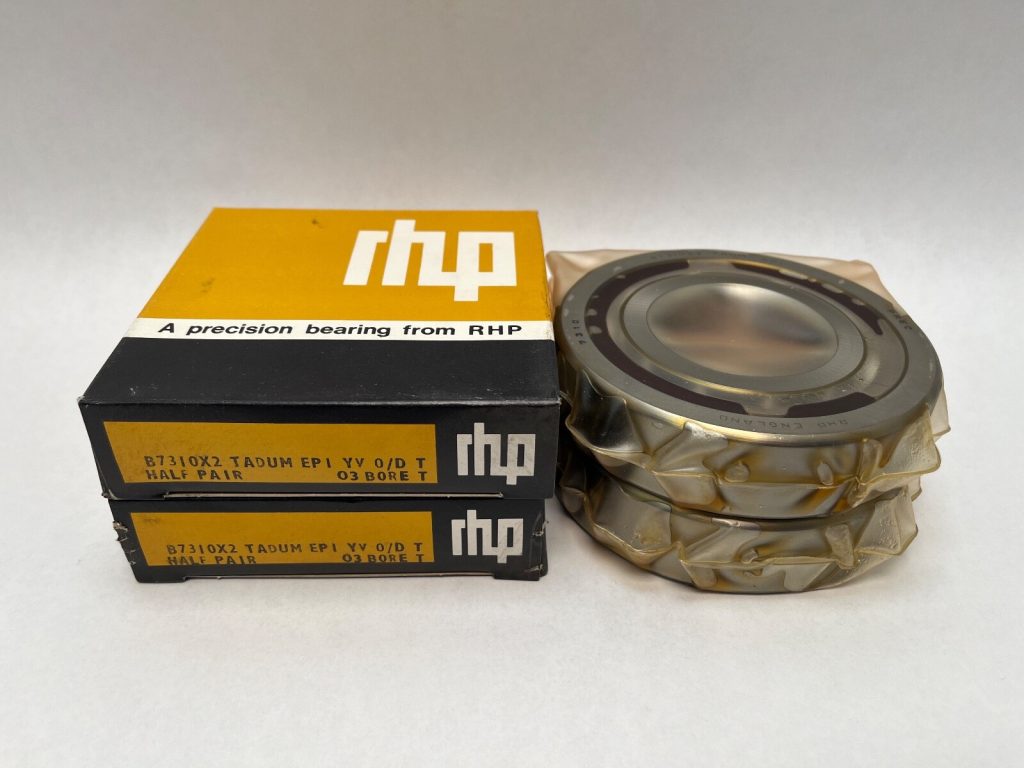 Angular Contact Ball Bearing - Straight Bore, 50 mm ID, 110 mm OD, 27 mm Width, Open, 15° Contact Angle, Medium Preload.
