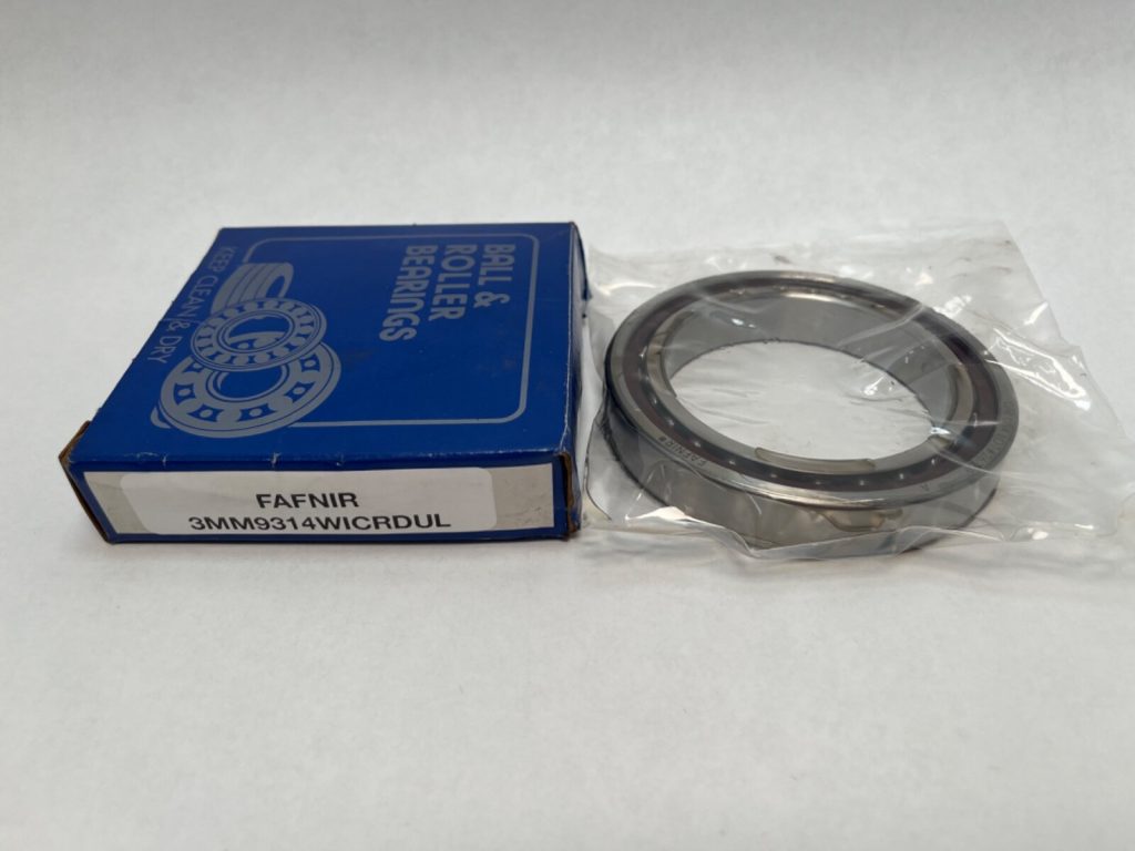 Angular Contact Ball Bearing - Straight Bore, 70 mm ID, 100 mm OD, 16 mm Width, Open, 25° Contact Angle, Light Preload.