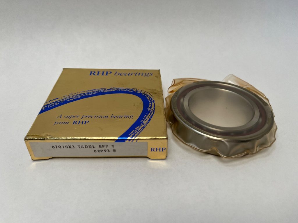 Angular Contact Ball Bearing - Straight Bore, 50 mm ID, 80 mm OD, 16 mm Width, Open, 25° Contact Angle, Light Preload.